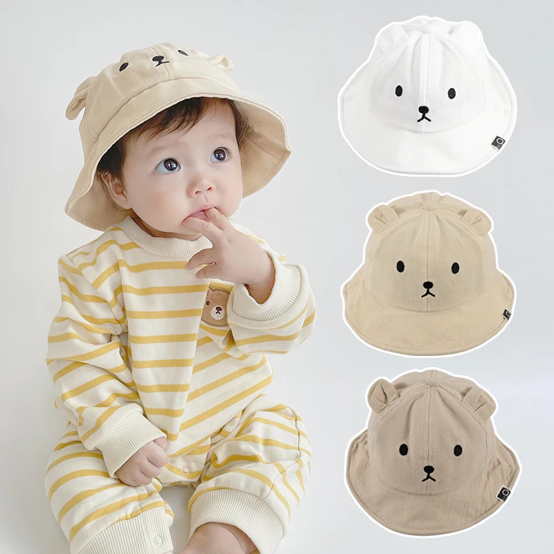 

Baby Bucket Hat Newborn Panama Summer Kids Sun Hats Outdoor Children Beach Cap for Girls Boys Caps 8M-24M Baby Accessories