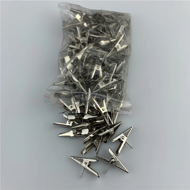 

High Quality New Practical Durable Clips Poinsettia Glitter Silver Tree Hanging Xmas Tool 20Pcs Alloy Christmas