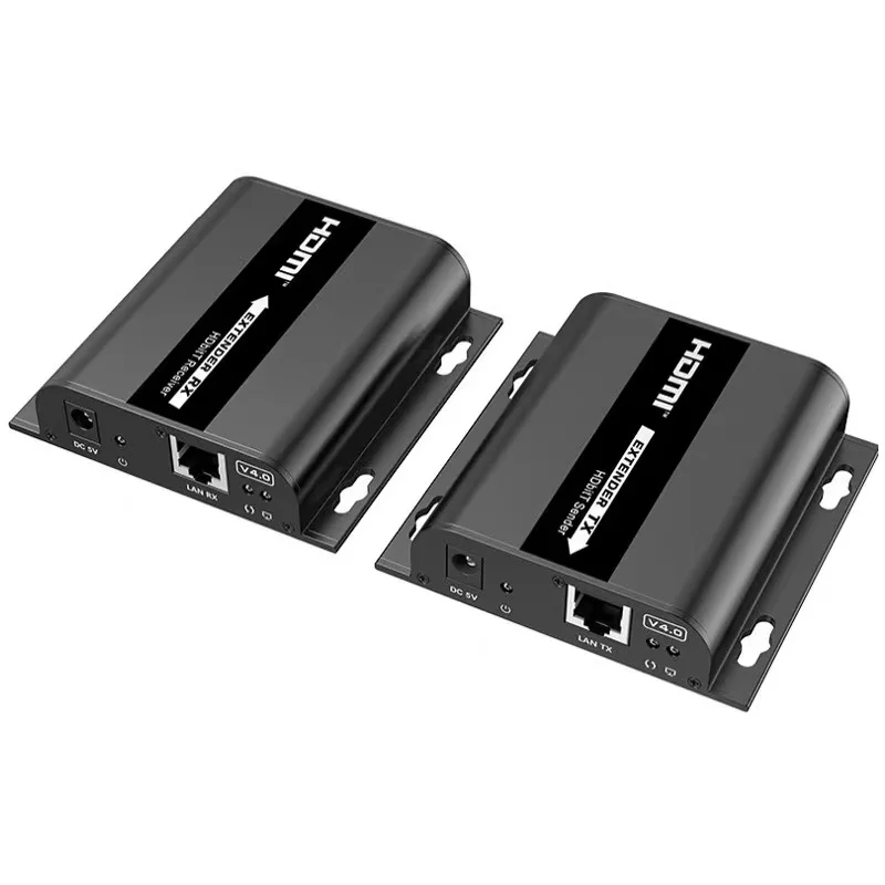 LKV383 V4.0 HDMI-совместимый 1080P @ 60 Гц удлинитель до 120 м с ретранслятором ИК LAN по RJ45 Cat5e/Cat6 HDCP1.4