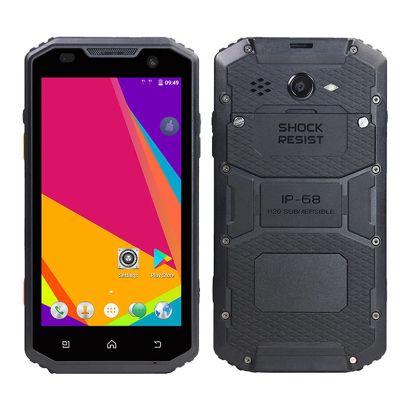 L500 2GB RAM 16GB ROM Rugged Smartphone 4G LTE NFC IP68 Waterproof 5.0-inch Screen 13.0MP Rear Camera 4500MAH Mobile Phone