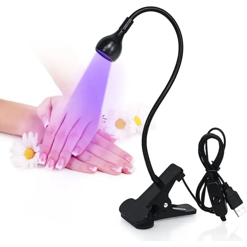 

NEW2023 LED UV Light for Gel Nails Flexible Clip-On Desk USB American Pose Nail Drying Lamp Mini Manicure Dryer Equipment Tools