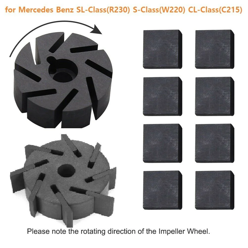 

Graphite Impeller Wheel Vacuum Pump Rotor Clockwise Blade Graphite Rotor Motor Impeller Set X8R0173 For Mercedes SL CL R230 W220