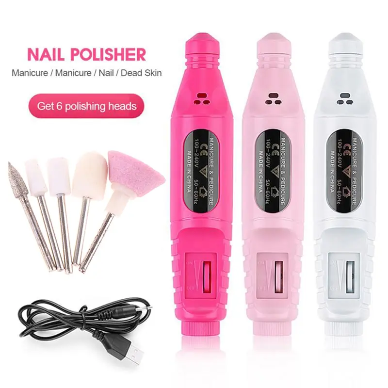 

DIY Nail Salon Glazing Milling Pedicure Machine Nail Files Carve Grinder Polisher Nail Art Tools Electric Manicure Drill