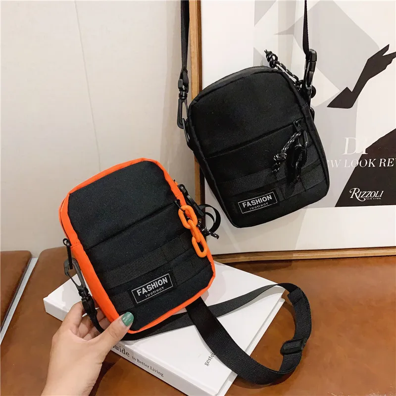 

Women Bag Shoulder Chest bag Printed Cute Wallet Multifunction Mobile Phone Canvas Small Coin Purse Crossbag outdoor bag 2022