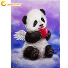 CHENISTORY алмазная живопись панда ангел набор разы 5d алмазная вышивка сделай сам мозаика животное домашний декор 40*50 см