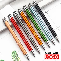 multicolor glossy metal ball pen custom engraved text customizable logo diy name wedding witness gift business advertising pen