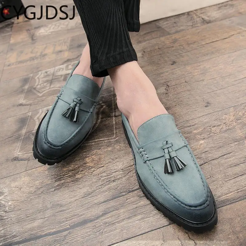 

Italiano Oxford Shoes for Men Casuales Office 2023 Slip on Shoes Men Tassel Loafers Men Business Suit Wedding Dress Chaussures