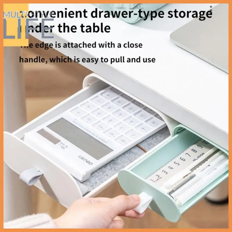 

Invisible Drawer Cosmetic Box Storage Organizer Office Desk Student Stationery Box Storage Box Sundries Stationery