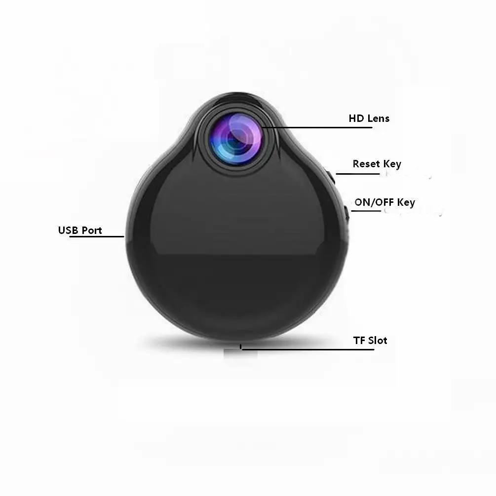 WiFi Mini Camera Surveillance Espion Invisible Cam Security Video Recorder Remote Wireless Camcoder With Night Vision Detaction
