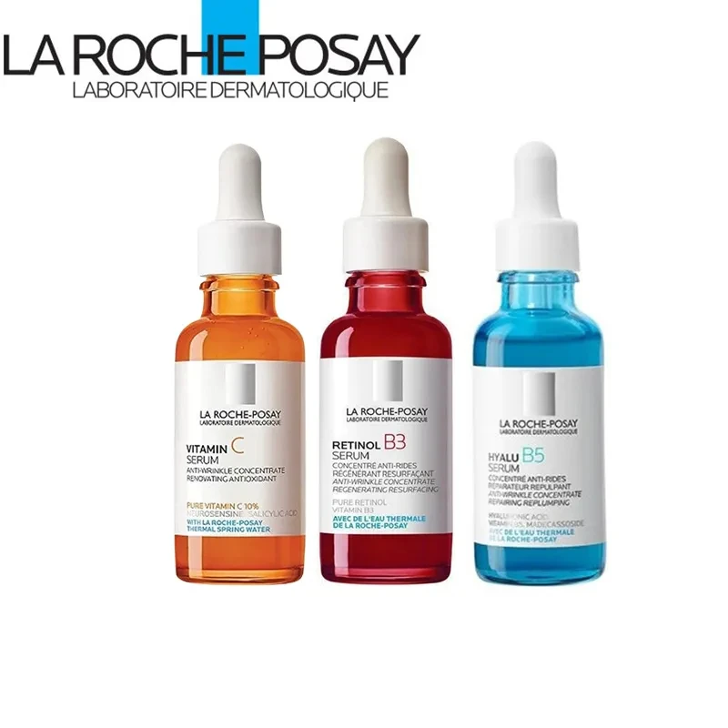 

3PCS La Roche Posay Anti Aging 30ml Set Pure Retinol Vitamin B3 Vitamin C10 Niacinamide Serum Facial Essence Fine Lines Wrinkles