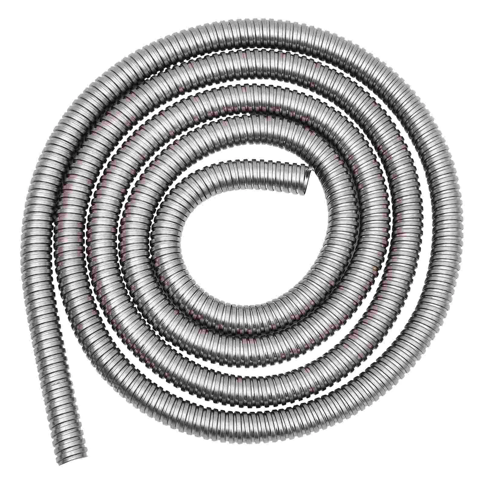 

Cable Protector Stainless Steel Threaded Hose Protection Sleeve Organizer Pipe Wire