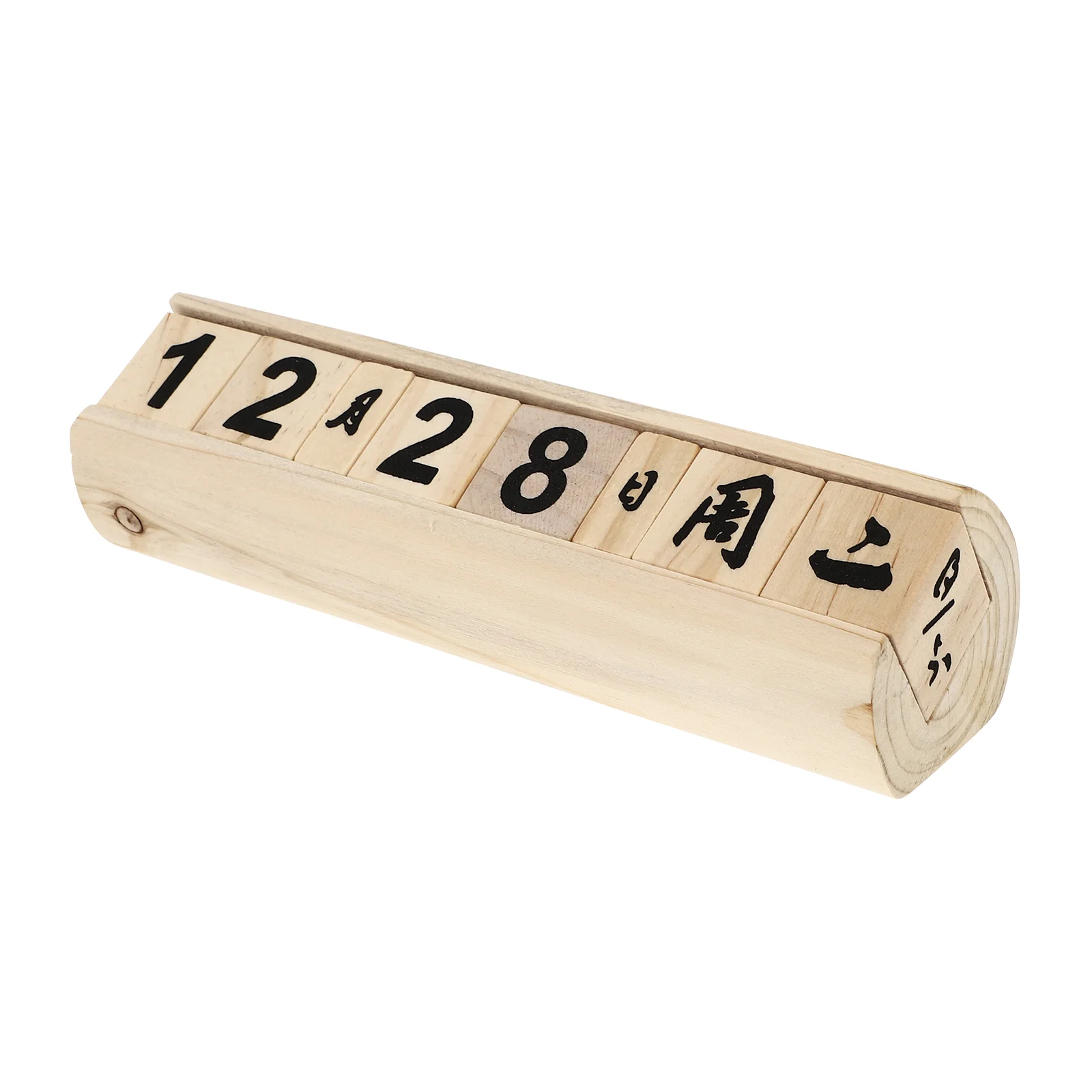 

Practical Table Wooden Calendar Simple Block Calendar Household Block Calendar