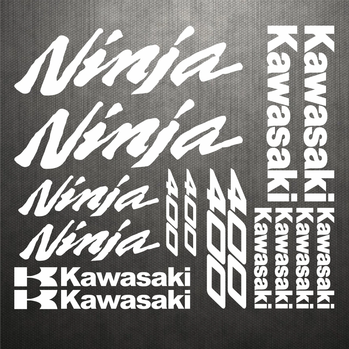 Виниловая наклейка Kawasaki с логотипом Ninja 400 на мотоциклетный шлем