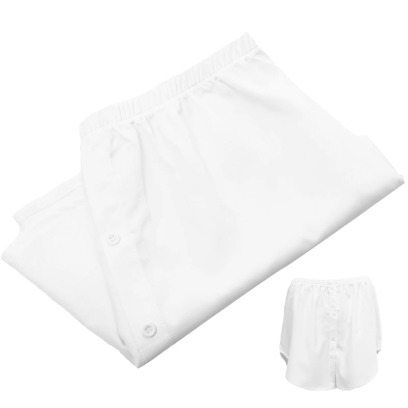 

Women's Shirt False Bottoming Hem Extenders Jacket Button White Polyester Layering Skirt