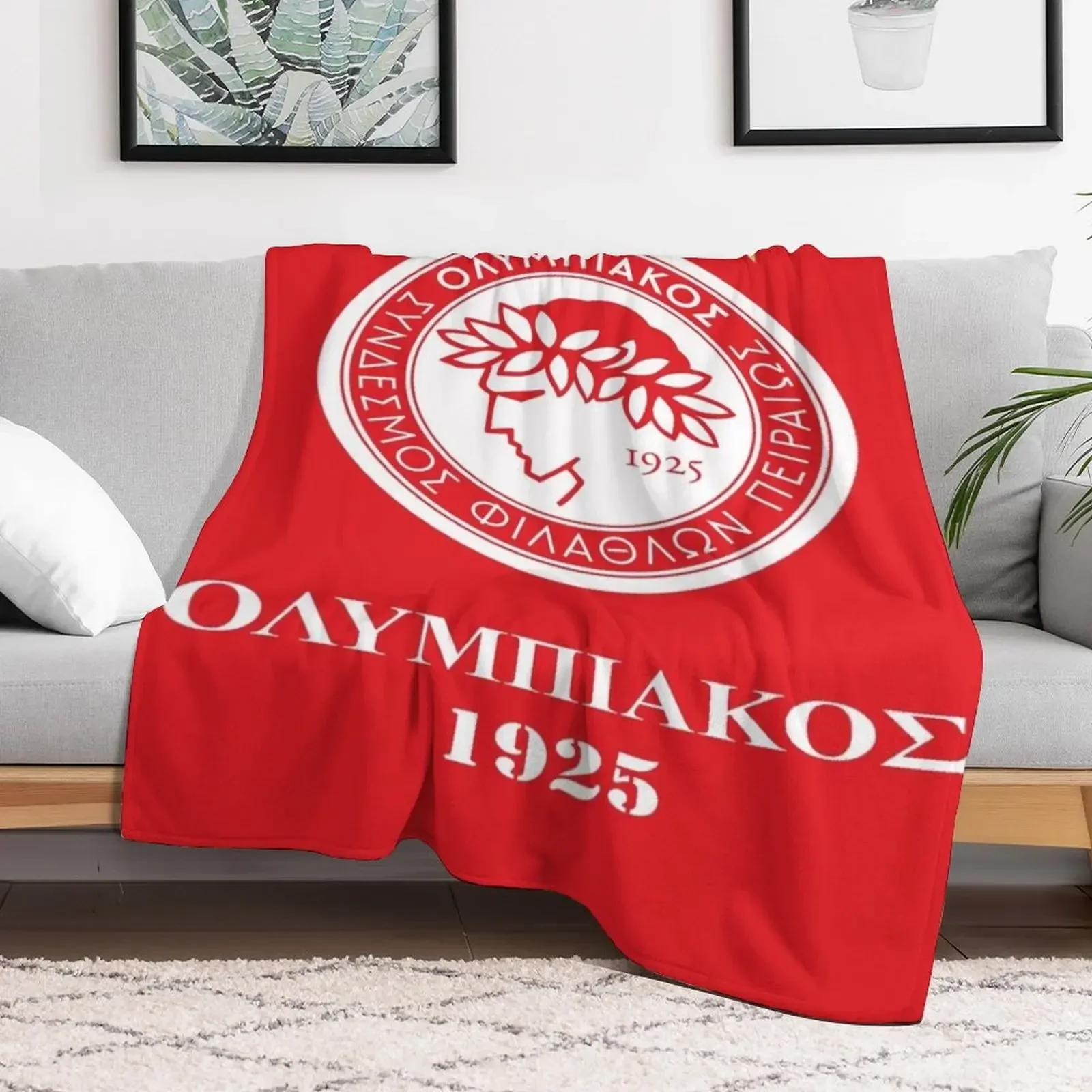 Одеяло OLYMPIAKOS PIRAEUS FC для детей на зиму винтажные одеяла