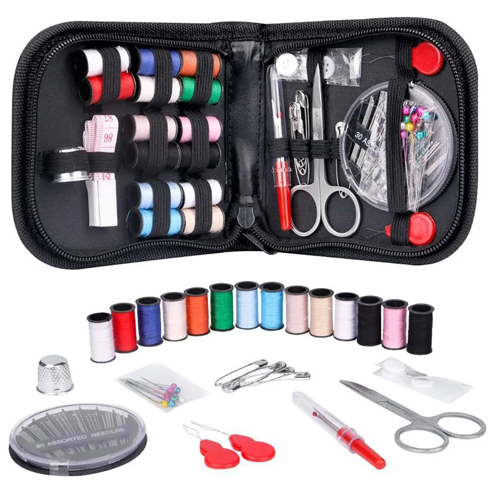 

Chainho,Mixed Needle & Threads Tool Set,For DIY Sewing & Quilting ,Multi-Function Kits Box(Scissors,Stitch Remover,etc),ZXB08