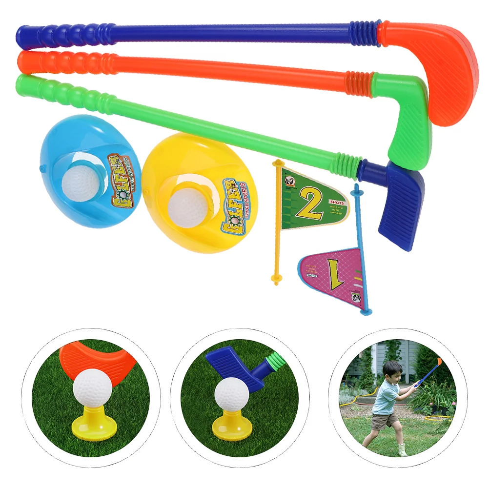 

Kids Golf Indoor Golfs Toy For Children Preschool Games Toys Plastic Golfs Kit Interactive Sports Props