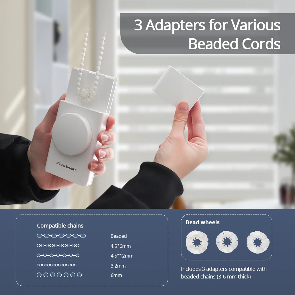 

Zigbee Smart Roller DIY Драйвер слепых шариков Перезаряжаемый двигатель 3-скоростная ручка управления Работа с приложением Tuya Smart Life Alexa Google