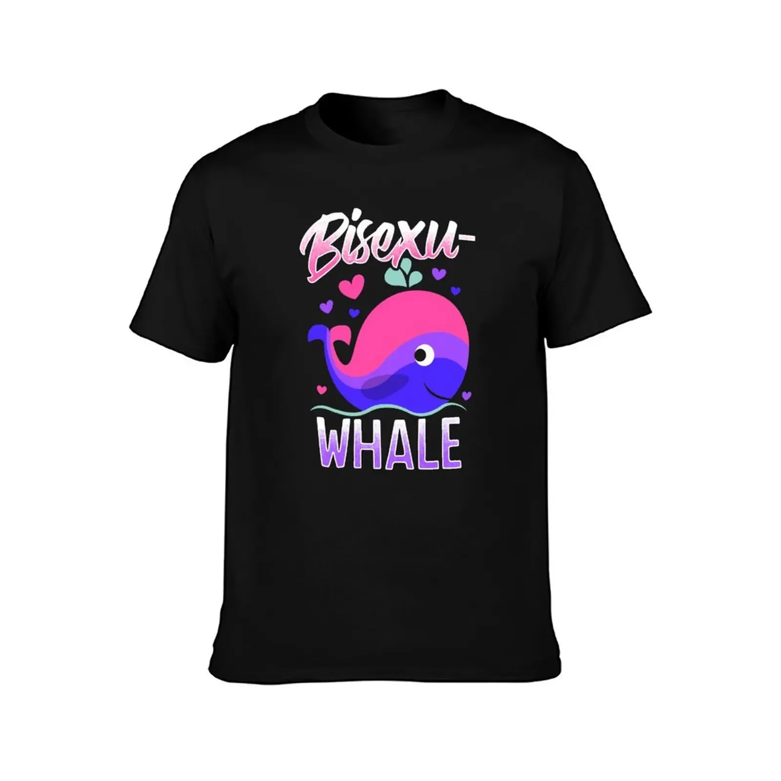 BisexuWHALE- Забавная футболка с изображением бисексуальной гордости большие размеры