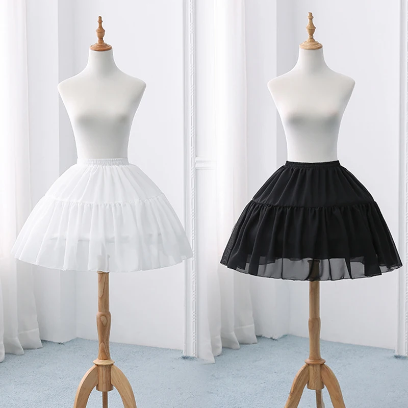 

Women Short Tulle Petticoat A-Line Puffy Tutu Skirt Layered Ruffled Crinoline Lolita Ballet Dance Dress Pettiskirt Underskirt