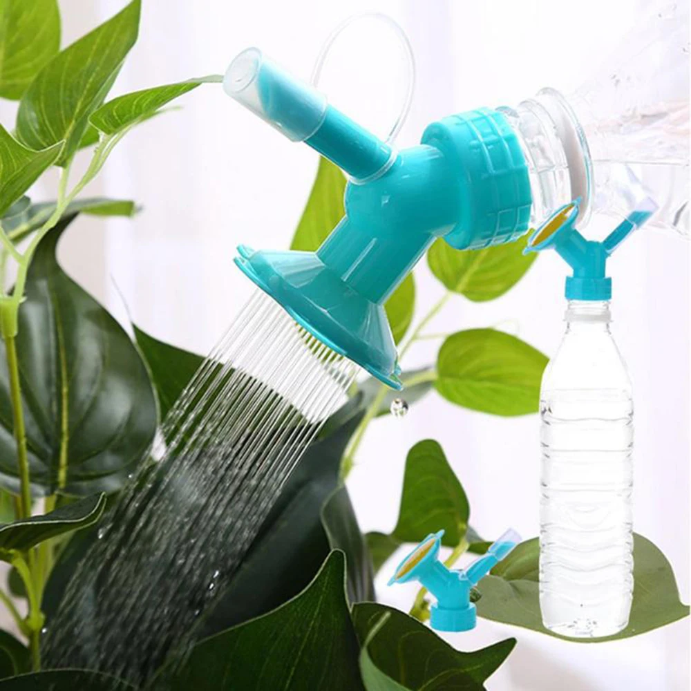 

Watering Sprinkler Nozzle For Flower Plastic Waterers Bottle Watering Cans Water Saving 2 In 1 Potted Plant Waterer Tool