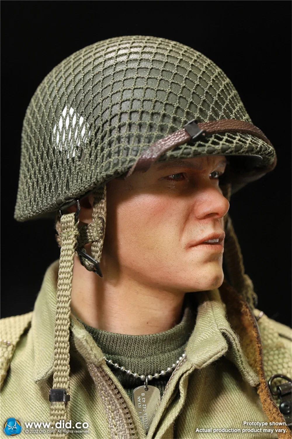 1/6 DID A80161 WWII Series US 101st Army Division Ryan 2.0 Military Battle Camo Helmet with Inner Net Fit 12" Action Figure DIY