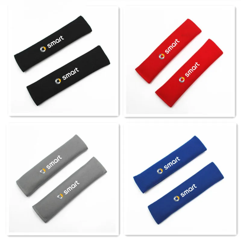 

Car safety belt shoulder guard decoration plush shoulder protector Benz Smart Fortwo general model accessories