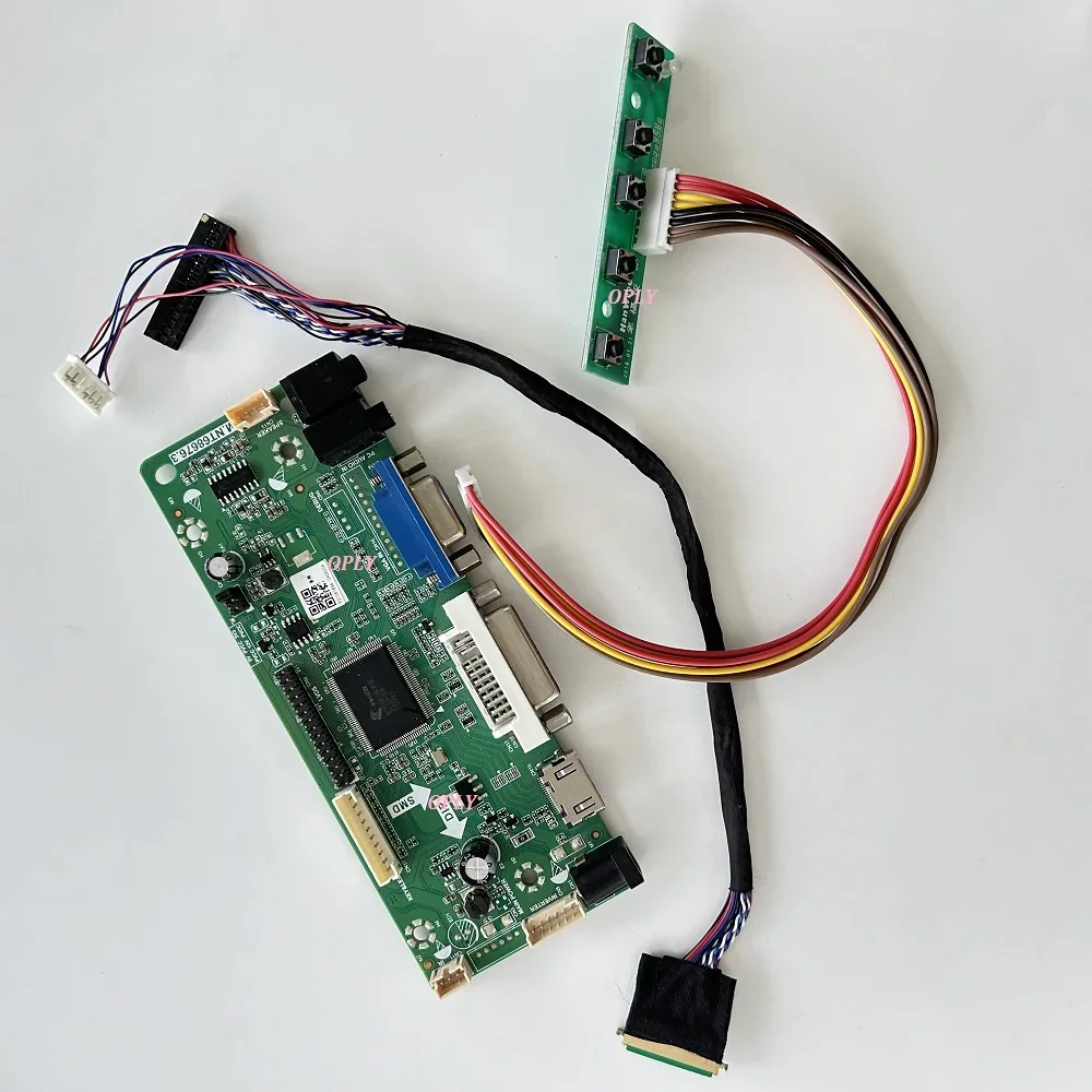 Плата контроллера совместимая с HDMI DVI VGA для B101AW03 V0 V1 V2 1024X600 светодиодная панель