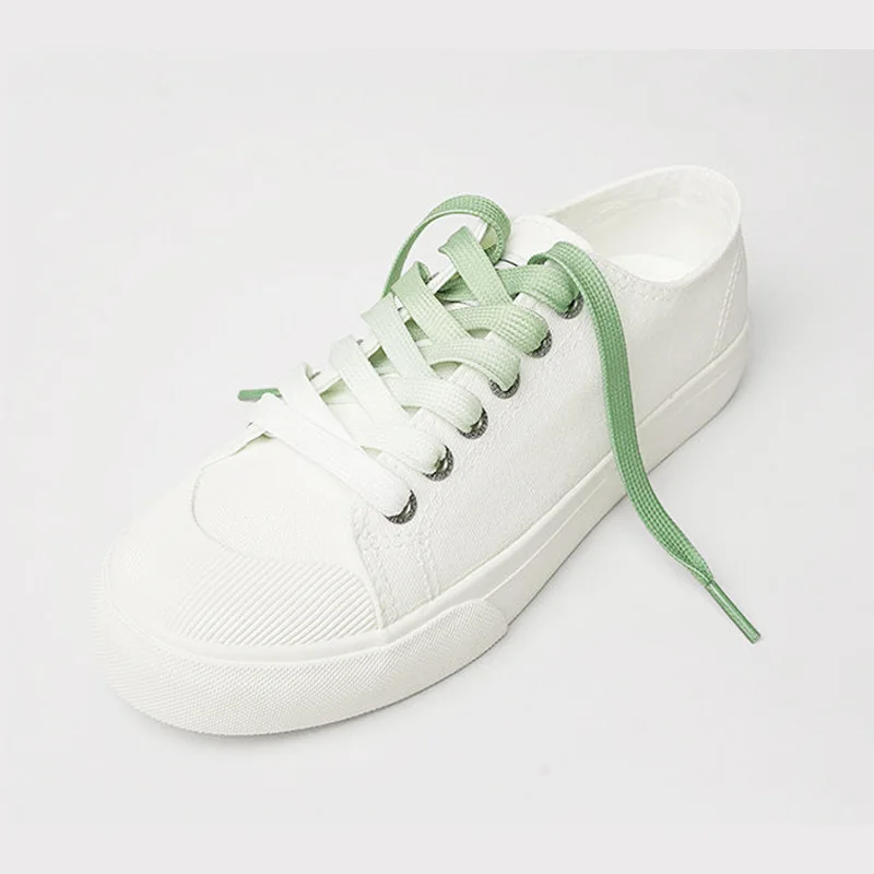Gradient Color Flat Shoe Laces For Canvas Sneakers Athletic Shoelaces Strings For Kids Shoe Fashion Shoestring for Dance Sneaker