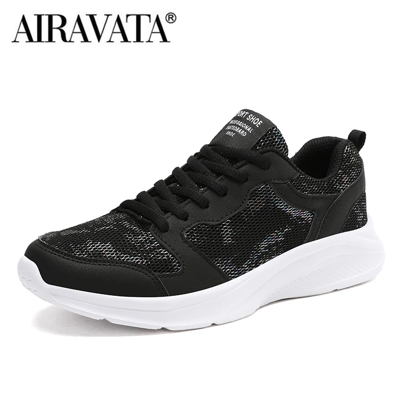 Couple Sneakers Men Women Walking Shoes Mesh Casual Lace-up Jogging Shoes Outdoor Athletic Sneakers