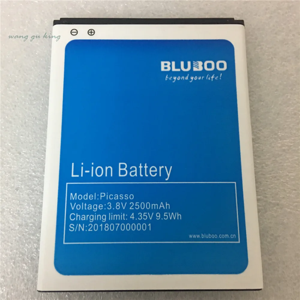 

100% Оригинальный протестированный аккумулятор на 2500 мА · ч для Bluboo Picasso 3G 4G, 5,0 дюйма, стандартные литий-ионные аккумуляторы + стандартные акку...