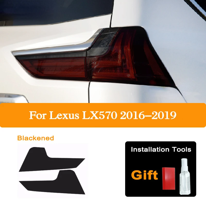 

For Lexus LX570 2015 2016 2017 2018 2019 Car Headlight Tint Black Protective Film Taillight Transparent TPU Sticker Accessories