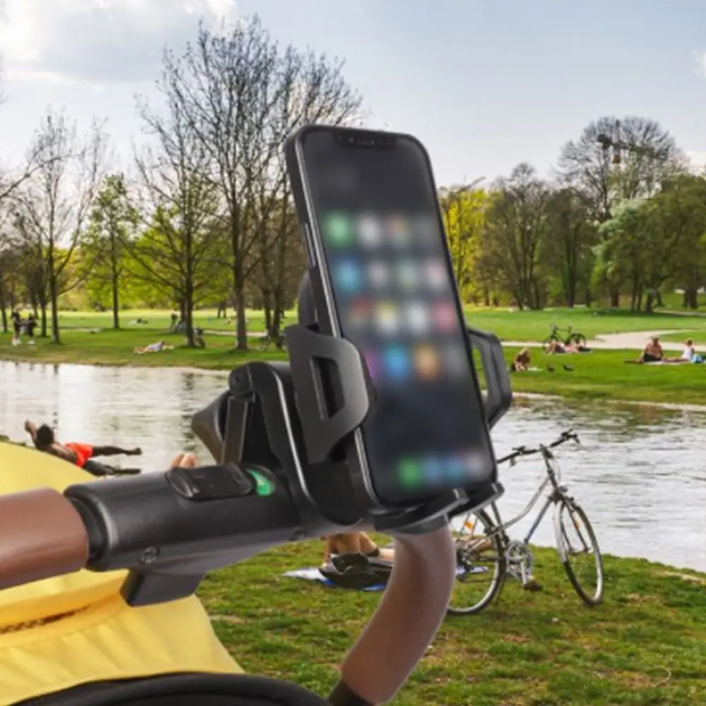 

360° Rotating Adjustable Clamp Pram Cart Phone Holder Baby Stroller Accessories Mobile Phone Holder Phone Gps Device