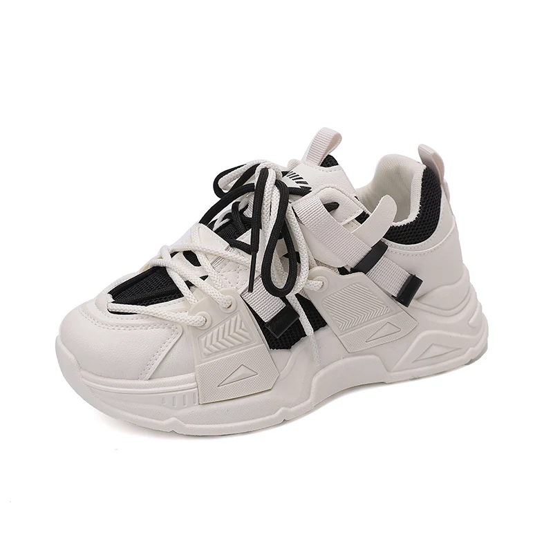 

Shoes for Women Sports Woman Footwear Mesh Breathable High on Platform Sneakers Off White Athletic Y2k Fashion Offer Light