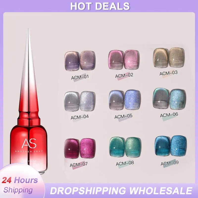 

15 Ml Nail Polish Cat Eye Nail Gel Semi Permanent UV Varnish Glitter Reflective Laser Gel Nails Art Design Nail Gel Polish TSLM1