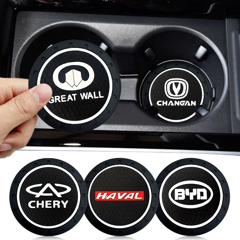 

1pcs Car Coaster Water Cup Mat Cup Anti-slip Pad for Land Rover Ranger Autobiography Freelander Evoque Rover Evoque Accessories