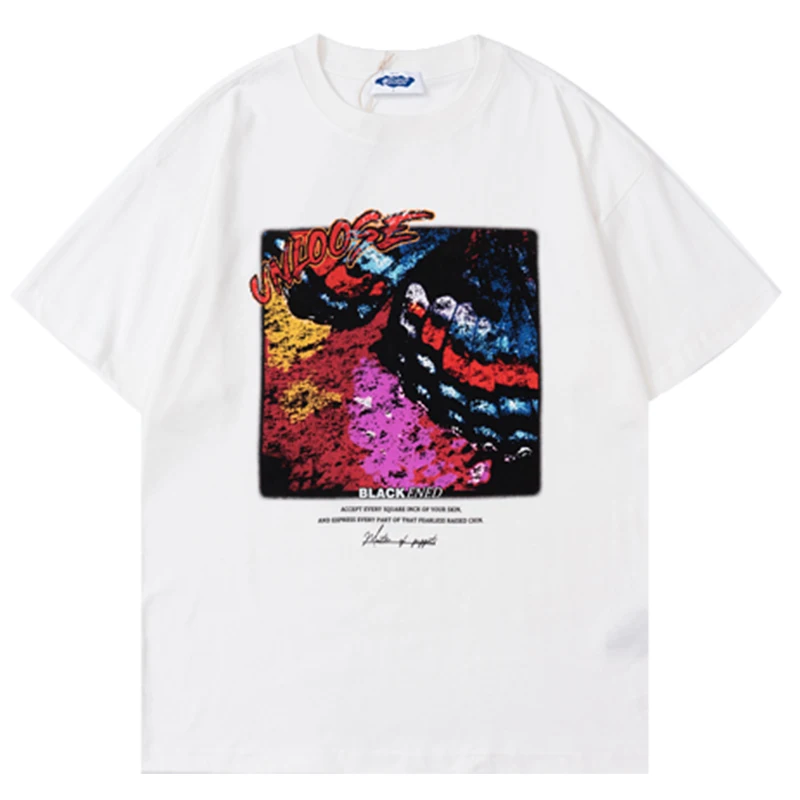 

Men BUTTERFLY IN DREAM Print Tee Shirt 22SS Female Short Sleeve 100%Cotton t shirts Unisex Oversize O-neck Tops Tee футболка
