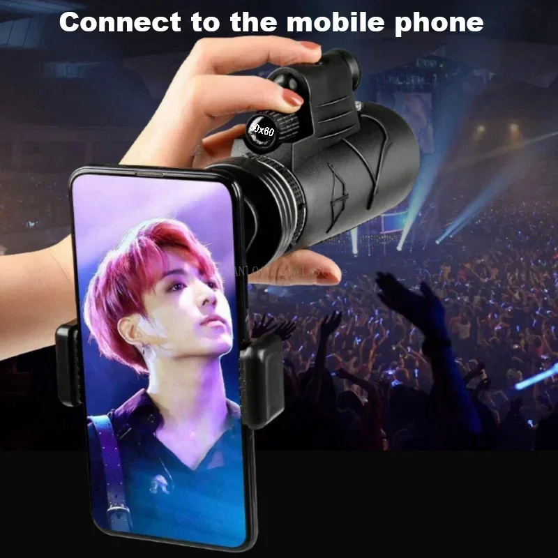 50X60 мощный монокулярный телескоп портативный бинокль дальнего действия для