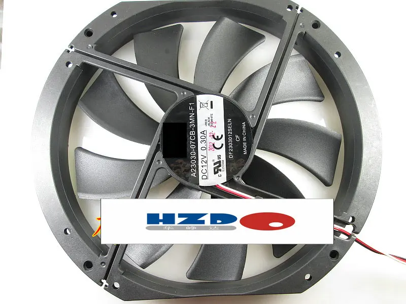 Вентилятор охлаждения компьютера HZDO A23030-07CB-3MN-F1 DF2303012SWLN 12 В 0 30 а 23 см