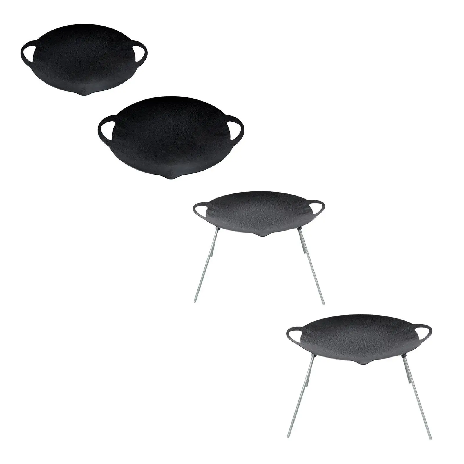 Korean BBQ Pan Barbecue Grill Cookware Kitchen Supplies Portable Frying Outdoor Grilling for Picnic Camping