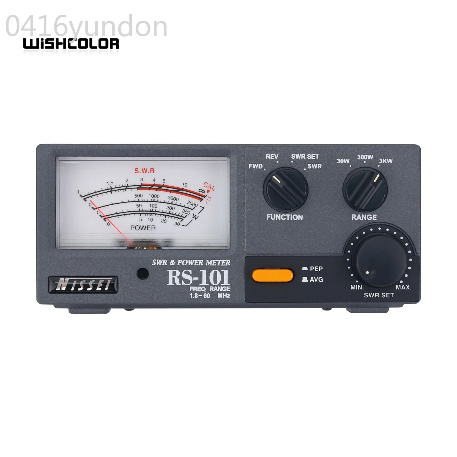 Wishcolor NISSEI RS-101 1 8-60 МГц SWR & измеритель мощности с фонариком и 30 Вт/300 Вт/3 кВт