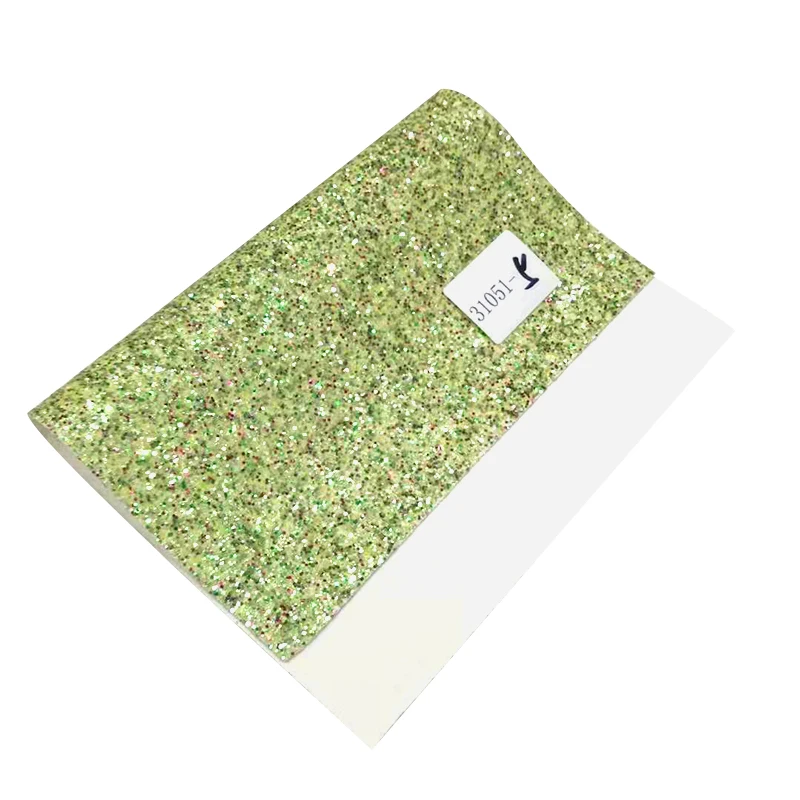 

XHT-31051 Shiny Colorful Chunky Glitter Synthetic Leatherette Fabric Sheet for Making Hair Bow/Craft/Decoration