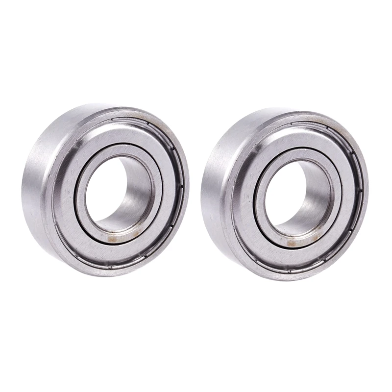 

2 Pcs 20X47x14mm 6204Z Double Metal Shielded Wheel Axle Ball Bearing