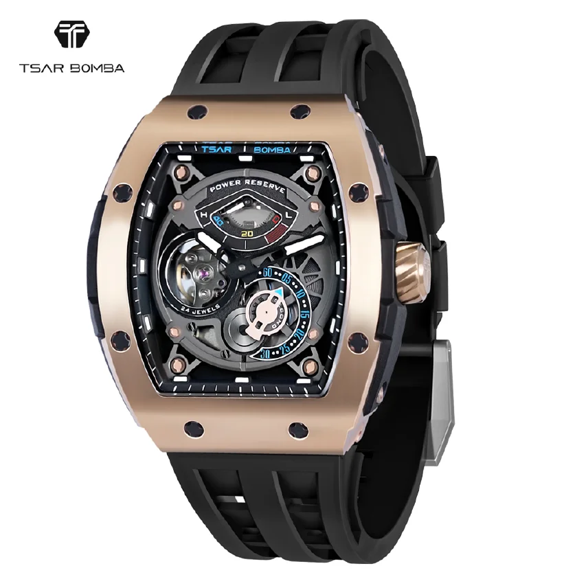 

TSAR BOMBA 2022 New Men Automatic Watches Luxury Wristwatch Sapphire Glass Water Resistant Mechanical watch for Men