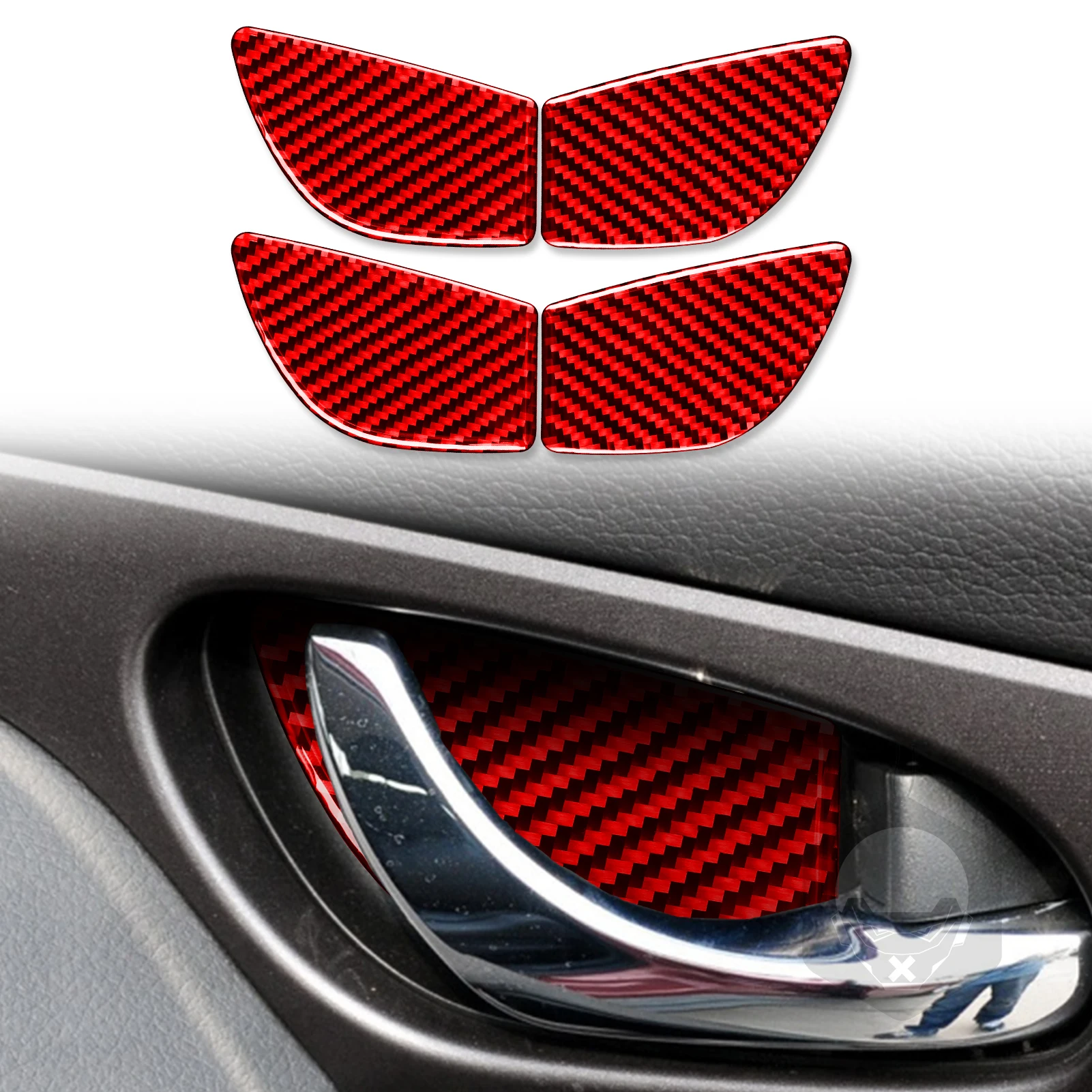 

Аксессуары для Nissan X-Trail Rogue T32 2013-2021, внутренняя дверь автомобиля из углеродного волокна, чаша, оконная отделка, наклейка, украшение