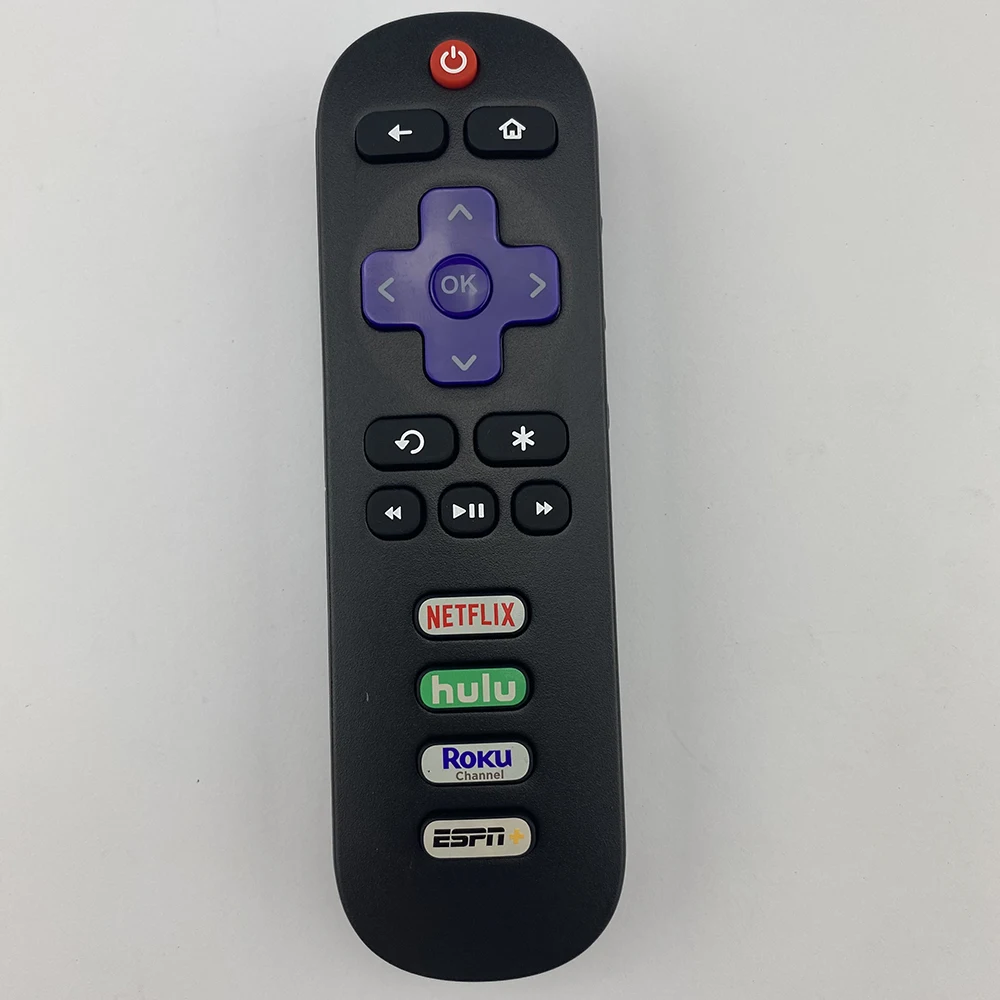 

Original Remote Control RRC280J For TCL ROKU TV 32S325 43S325 43S325 49S325 32S325 32S327 55S401Netflix/Hulu/Roku Channel/ESPN