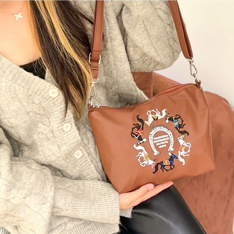 Кожаная сумка Kawaii с шариковой цепочкой парусиновая складная нейлоновая рисунком