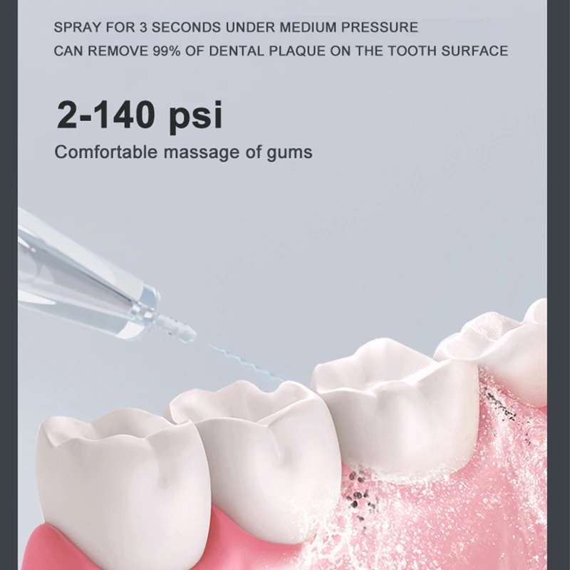 Ирригатор полости рта портативный 3 режима 5 насадок 200 мл | Бытовая техника