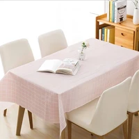 plaid tablecloth waterproof and oil proof simple style stall meal and tea table cloth anti scalding anti oil no washing