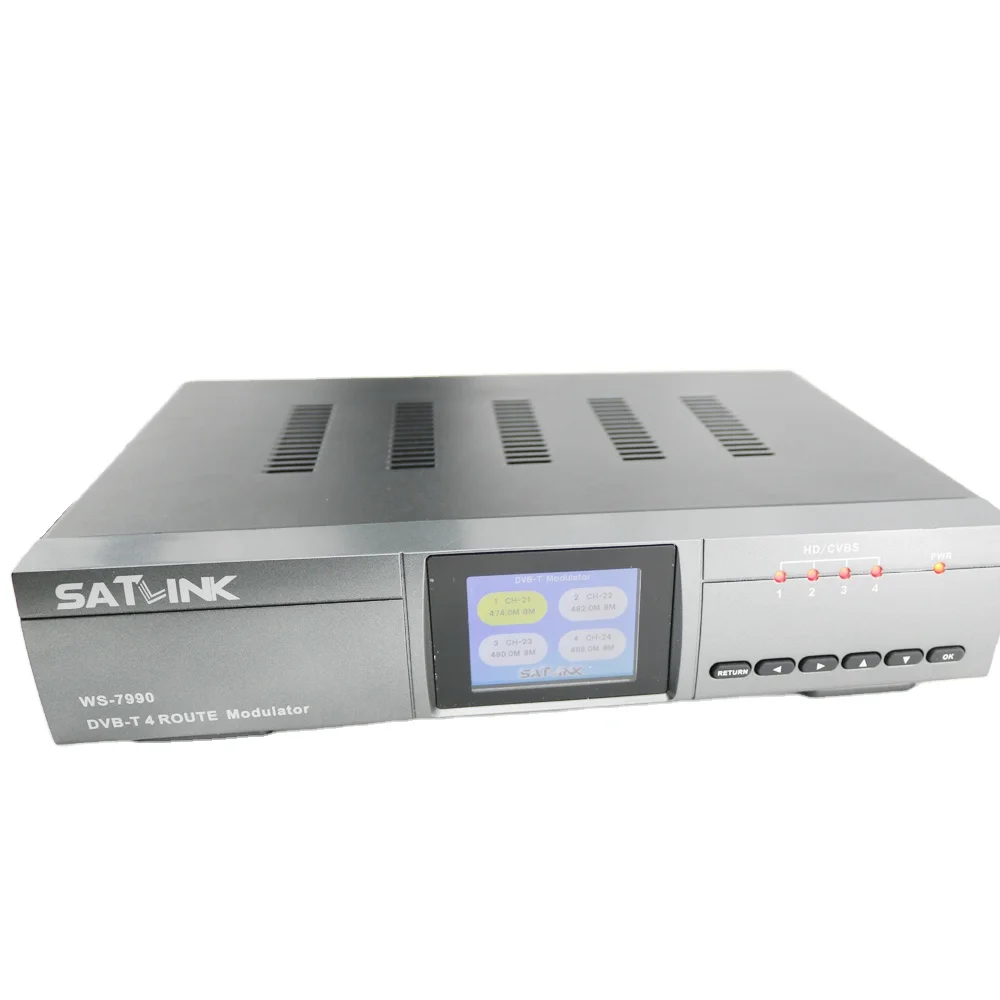 

WS-7990 Satlink DVB-T 4 Route Modulator Convert HD Signal to DVB-T MPEG4 Signal Finder WS7990